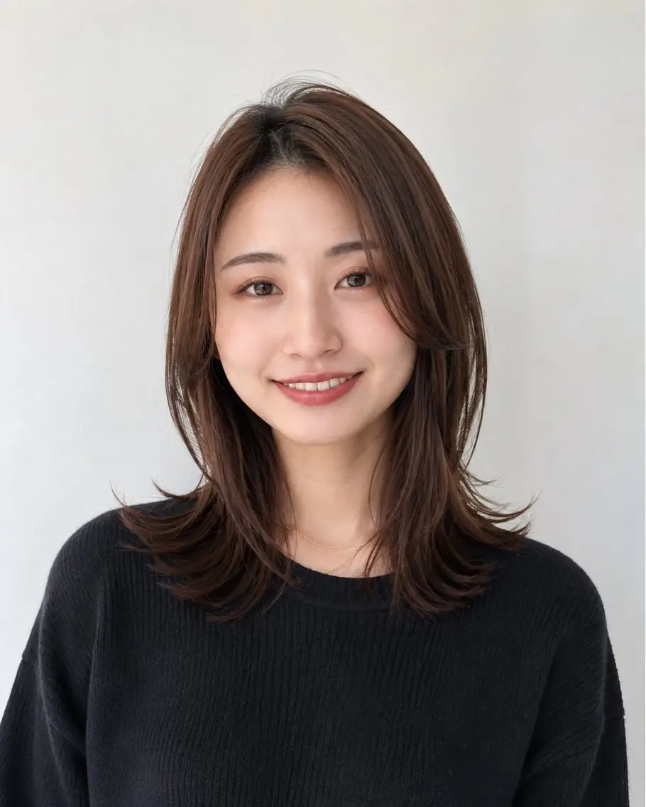 セミロング カラー カット ヘアカラー トリートメント ヘッドスパ "オトナ髪”/ LAKA TOCCAのヘアスタイル