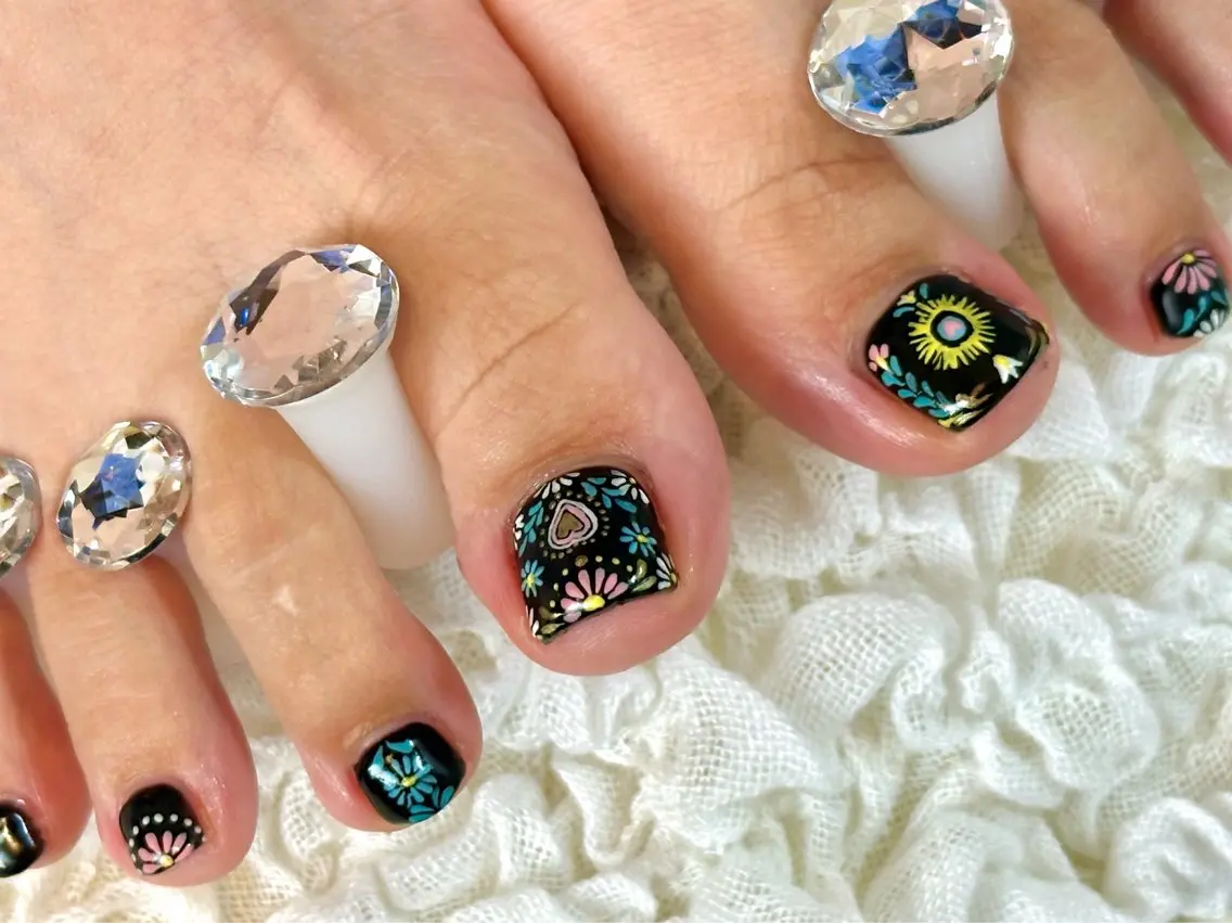 【フットオフあり】デザインネイル💅持ち込み/相談OK/アートにより追加料金あり（4​〜​6本アート目安）の写真