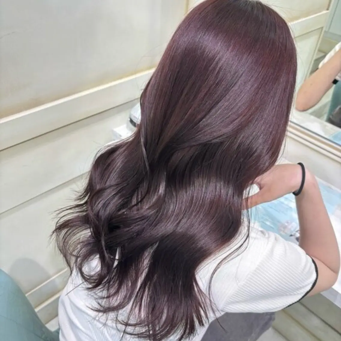 ミディアム カラー ヘアカラー トリートメント 💖ダブルカラー/ ケアカラー/レナ💖のヘアスタイル
