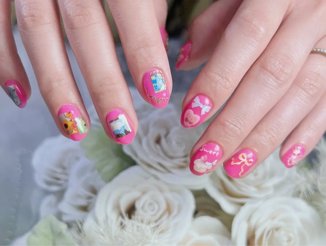 ネイル 韓国ネイル 持ち込み スカルプネイル ワンホンネイル ハンドネイル Painty nailのネイルデザイン
