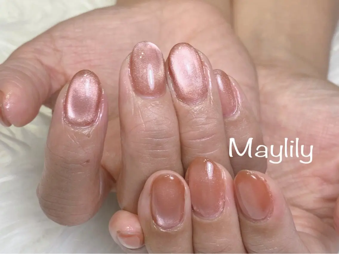 ネイル マグネットネイル ハンドネイル Nail salon Maylilyのネイルデザイン