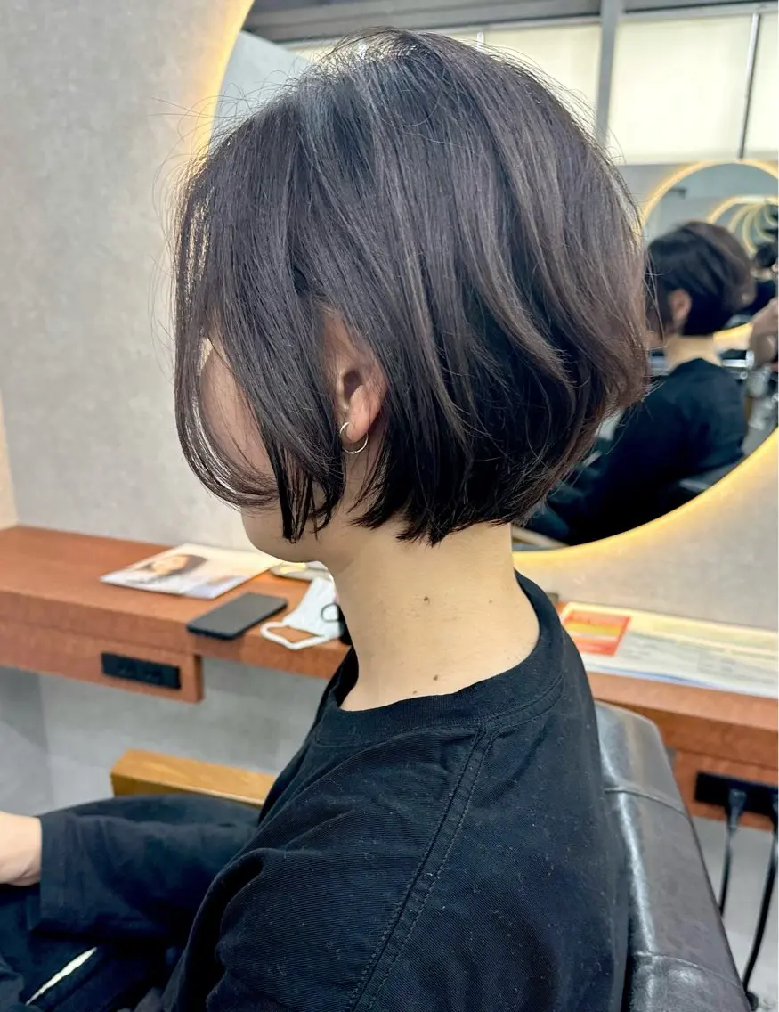 ショート くせ毛 カット ヘアカラー Natsuki OZ安積店のヘアスタイル