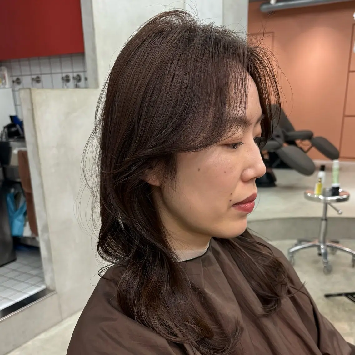 セミロング カラー 透明感カラー 【メンズ特化】 イマダナツミのヘアスタイル
