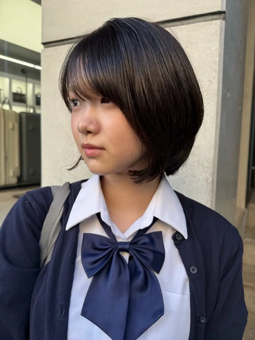 ショート レイヤーカット ウルフカット カット ヘアカラー レイヤーカット\ウル フ　chinatsuのヘアスタイル