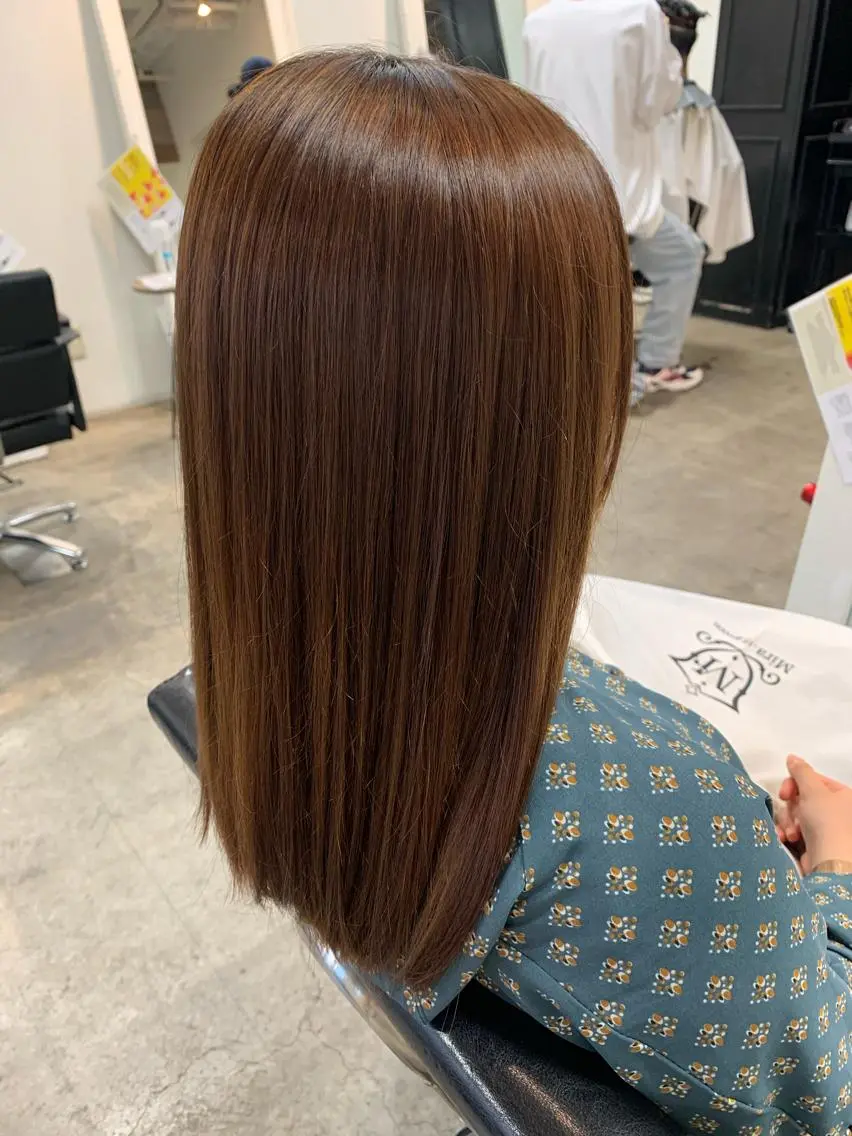 🧸艶々オイルグロスカラー🧸💕【似合わせカット+イノアカラー+炭酸スパ+Mask treatment】の写真