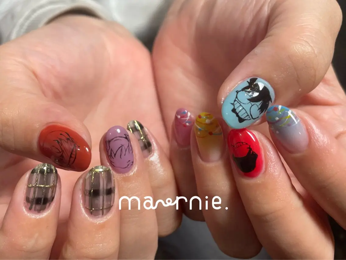 ネイル ハンドネイル ハンドケア nail room marnie.のネイルデザイン