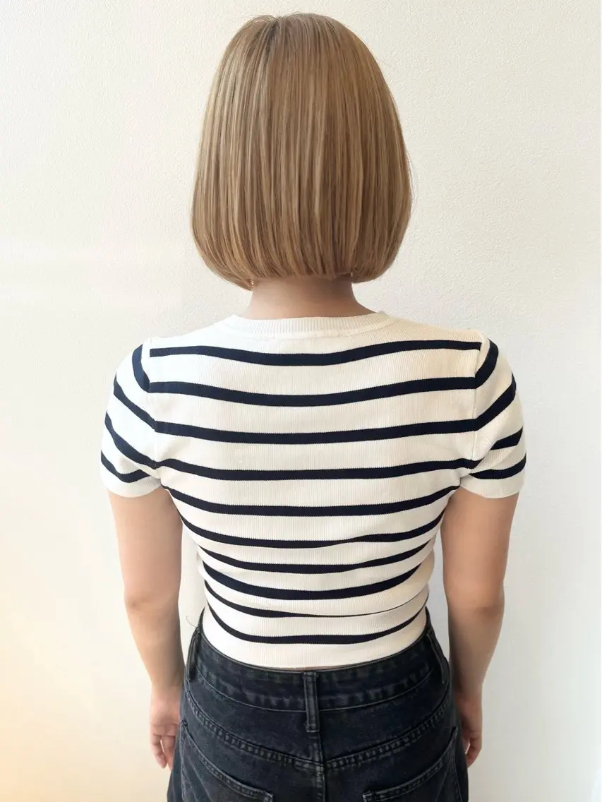 セミロング カット ヘアカラー トリートメント MYRTLE TSUNODAのヘアスタイル