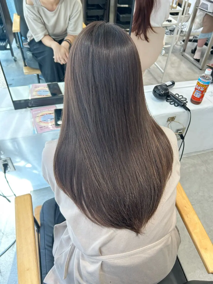 ロング ながい りなのヘアスタイル