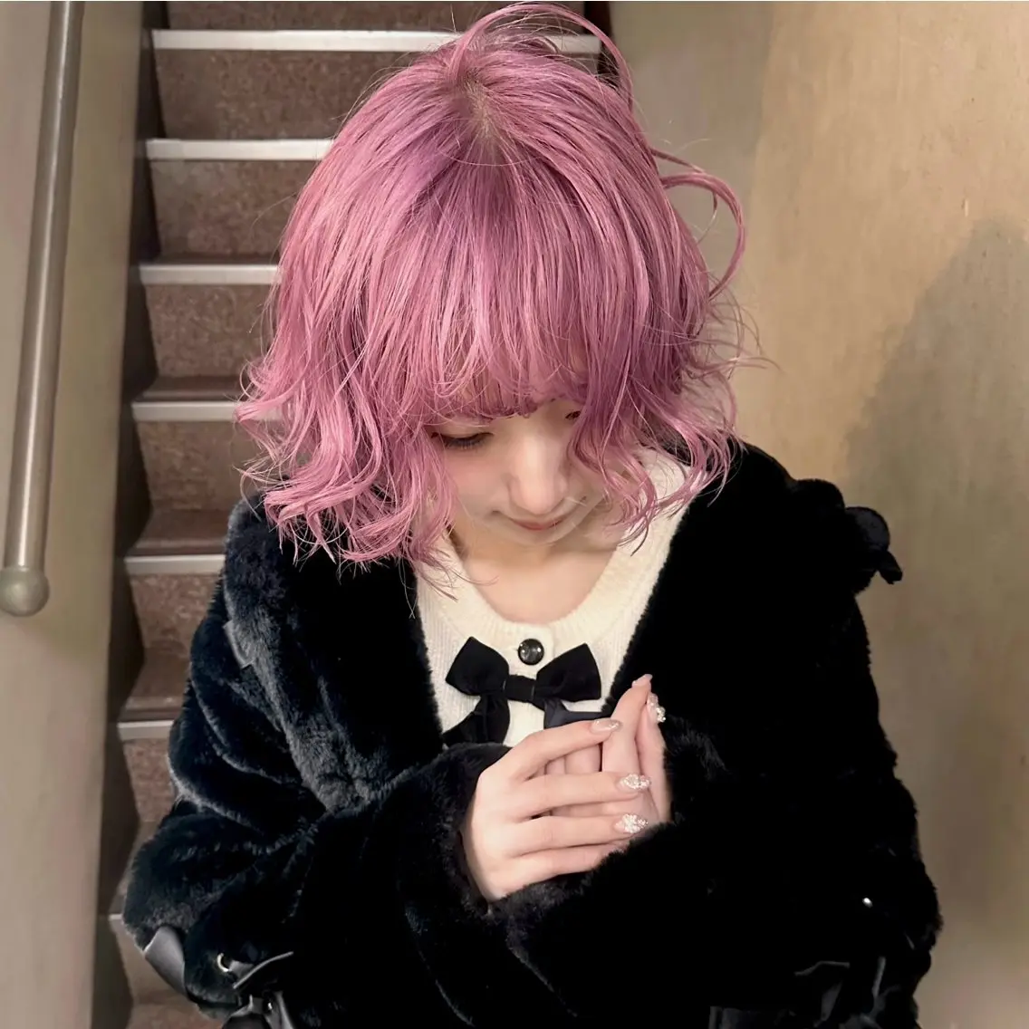 🐈⬛🖤【ロング料金無し】ブリーチ🈶ダブルカラー➕クイックトリートメント🐈⬛🖤15時〜16時開始限定㊙️の写真