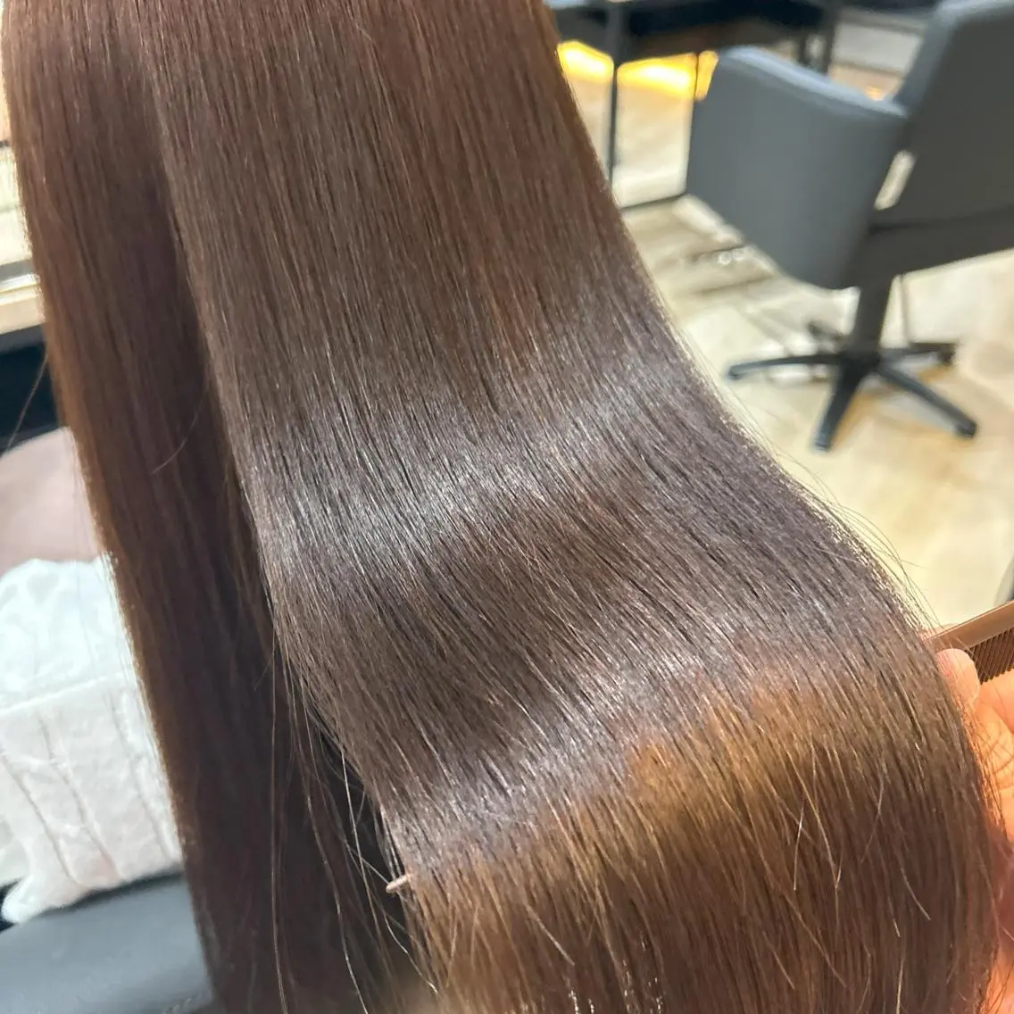 カラー ロング 透明感カラー カット ヘアカラー トリートメント さく/髪質改善× 縮毛矯正/町田のヘアスタイル