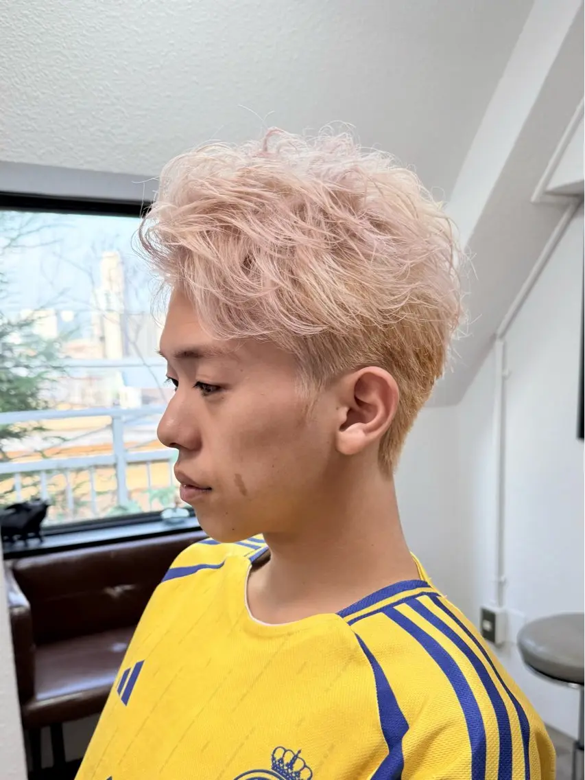 ショート カラー メンズ カット ヘアカラー メンズ/スパイキー ショート/isseyのヘアスタイル