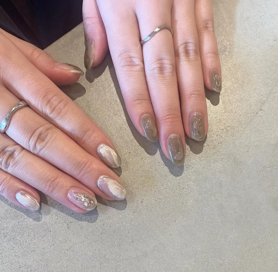 ネイル アートネイル ジェルネイル ニュアンスネイル 春ネイル ハンドネイル nail salon Soeurのネイルデザイン
