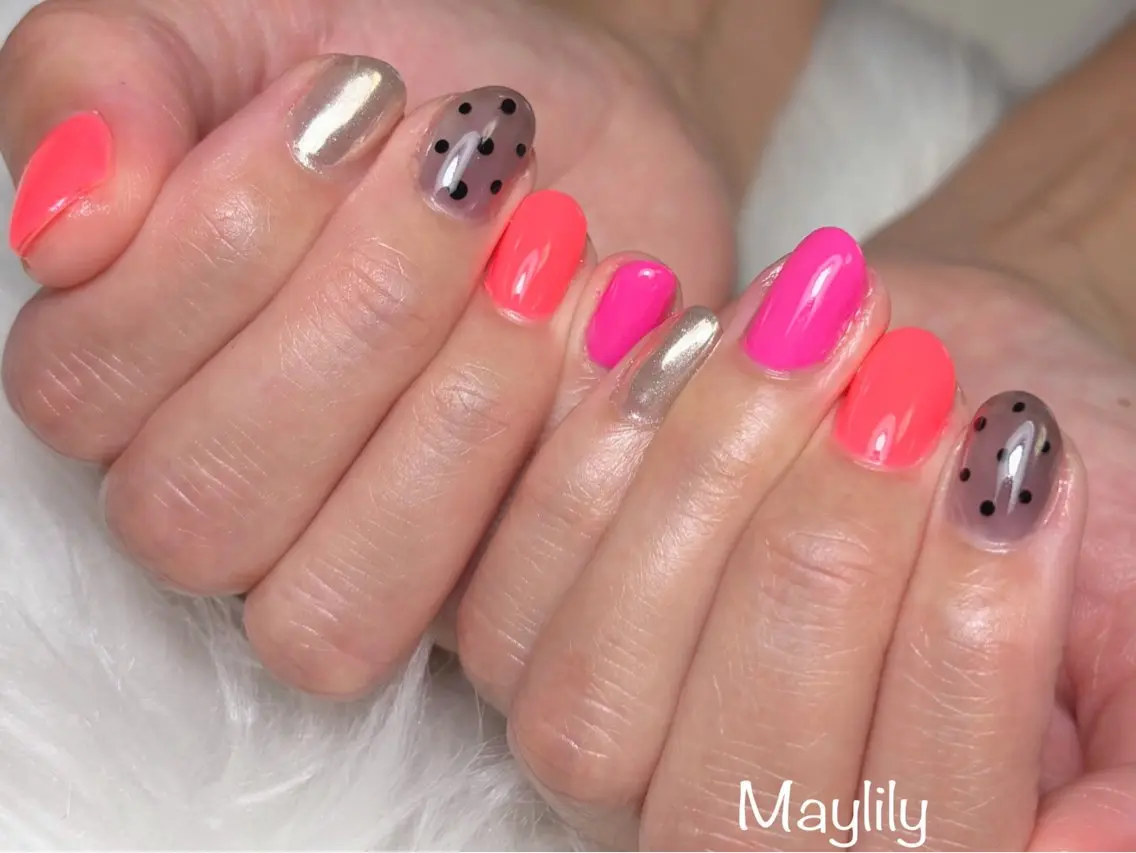 ネイル 持ち込み ハンドネイル Nail salon Maylilyのネイルデザイン