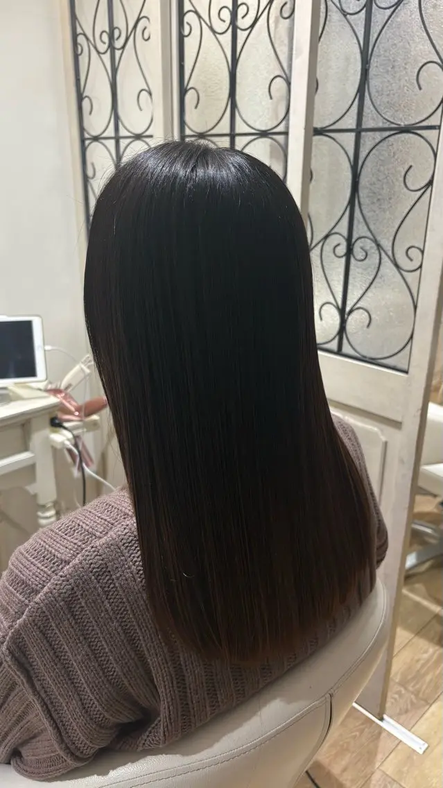 ロング カラー カット トリートメント 似合わせ 顔周りYUUGAのヘアスタイル
