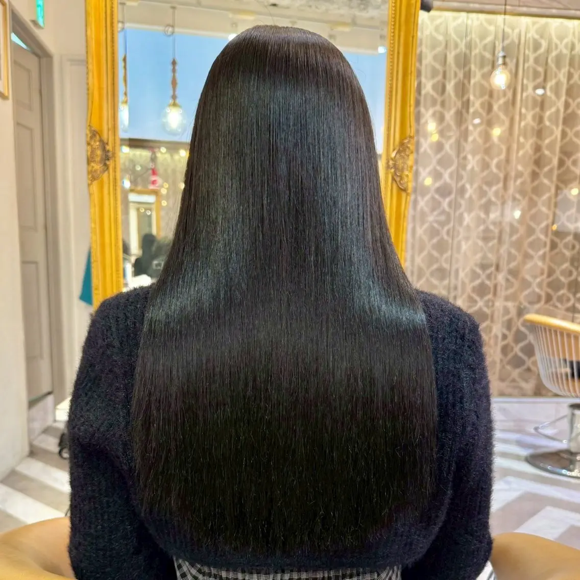 ロング 縮毛矯正 佐藤 優成のヘアスタイル