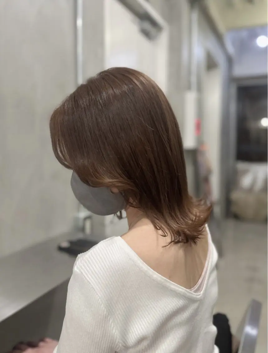 ミディアム カラー 健太郎 髪質改善/透明感のヘアスタイル