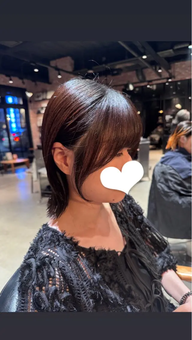 ミディアム ボブレイヤー ボブ 顔周りカット レイヤーカット Miyu/透明感 カラー/レイヤーのヘアスタイル