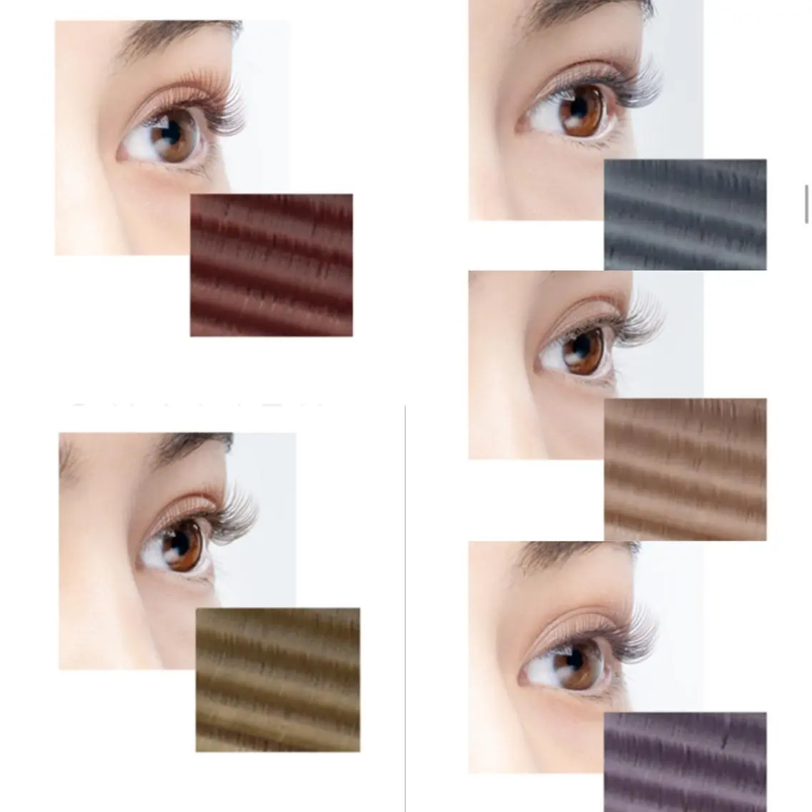 マツエク・マツパ カラーマツエク フラットラッシュ eye lash salon SIDのマツエク・マツパデザイン