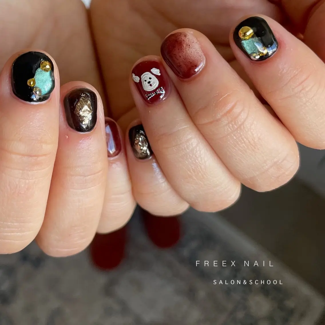 ネイル ハンドネイル ハンドケア freex nail /ニュアンス/個性派のネイルデザイン