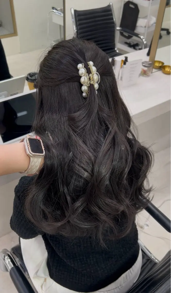 ロング カラー 透明感カラー グレージュ 白髪染め/白髪ぼかし MACO🩵🩵のヘアスタイル