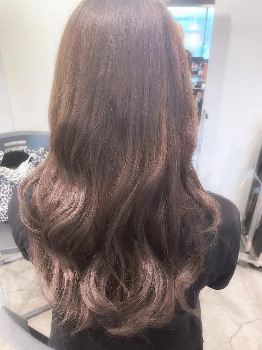 ロング カット ヘアカラー mitchy モデル様募集中♪のヘアスタイル