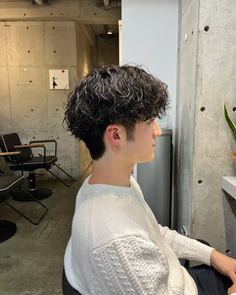 ショート パーマ 宮崎 恵多のヘアスタイル