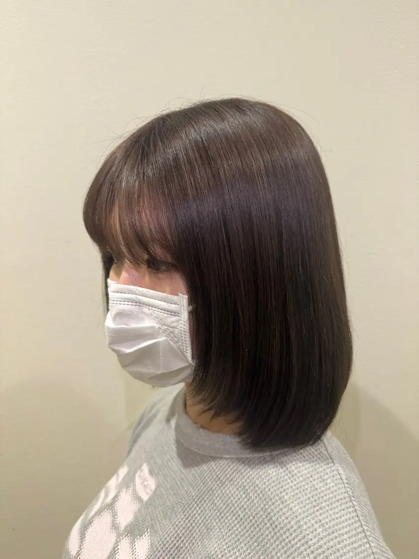 ミディアム 齋藤 結のヘアスタイル