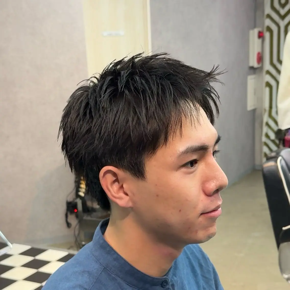 ショート パーマ ヘアアレンジ メンズ MENIN メンズ サロン　望月　涼太のヘアスタイル