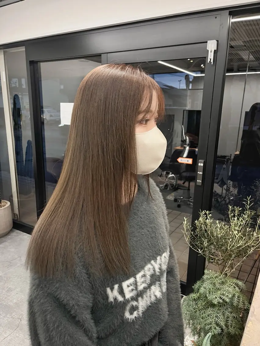 【透明感抜群】ブリーチなしダブルカラー+SILLOクイックトリートメントの写真