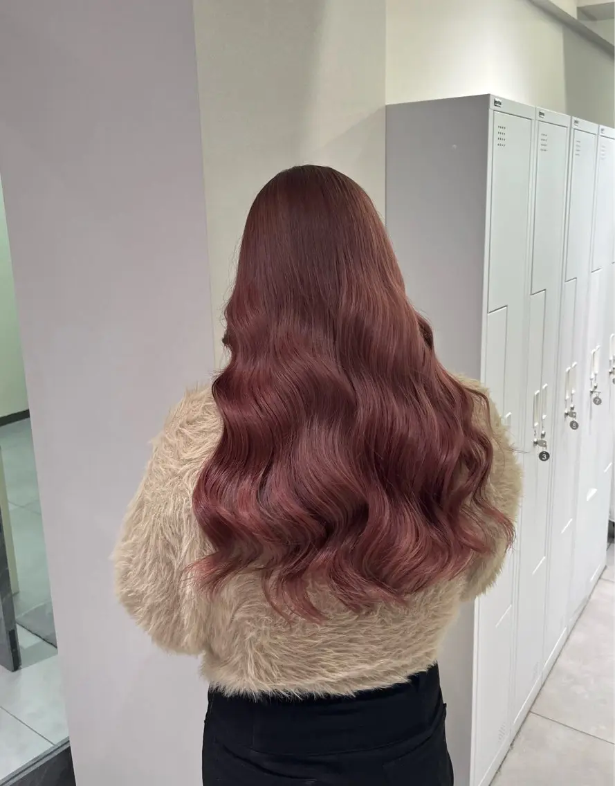 ロング ヘアカラー トリートメント 髪質改善/レイヤー 兼折楓馬のヘアスタイル