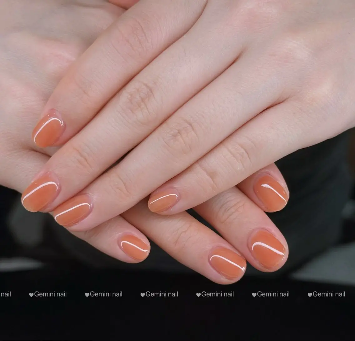ネイル ワンカラーネイル Gemini nail.Yukiのネイルデザイン