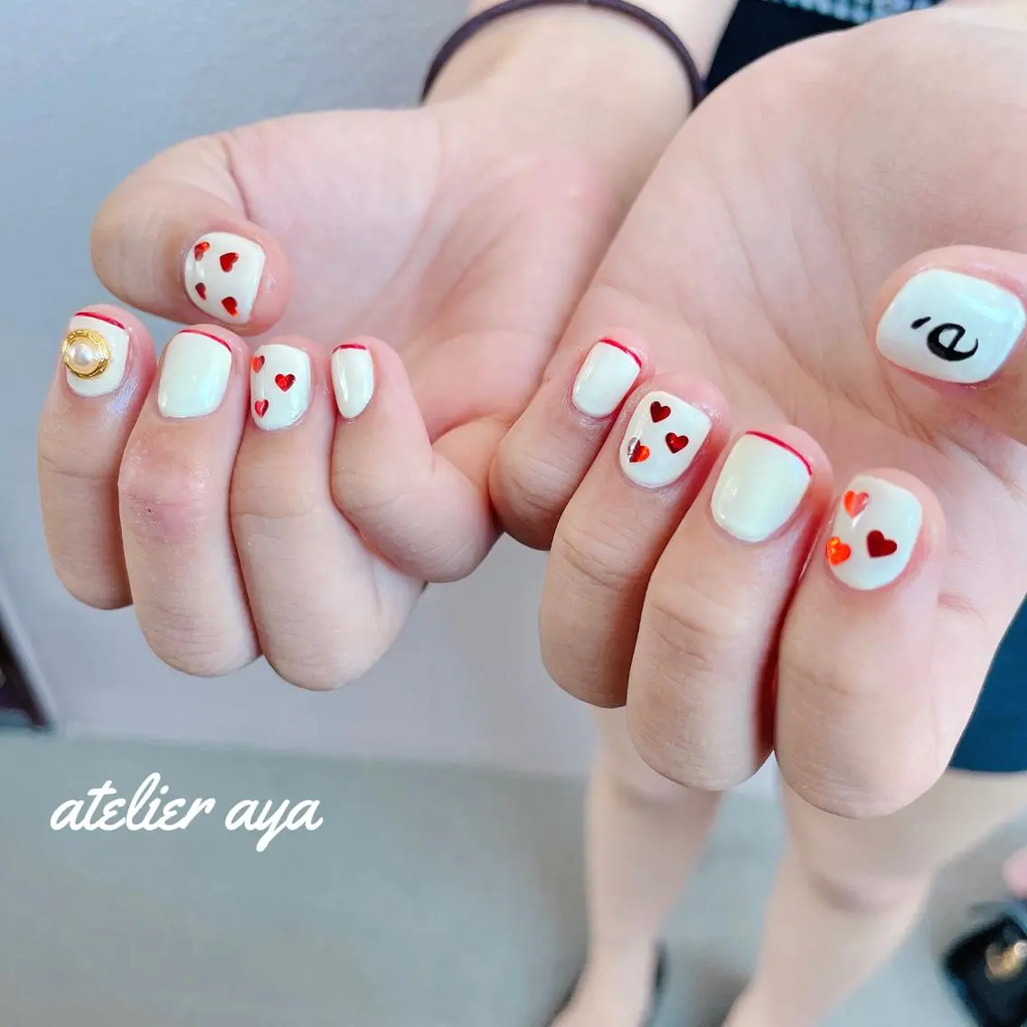 ネイル 赤色 北名古屋♡ ayanaのネイルデザイン