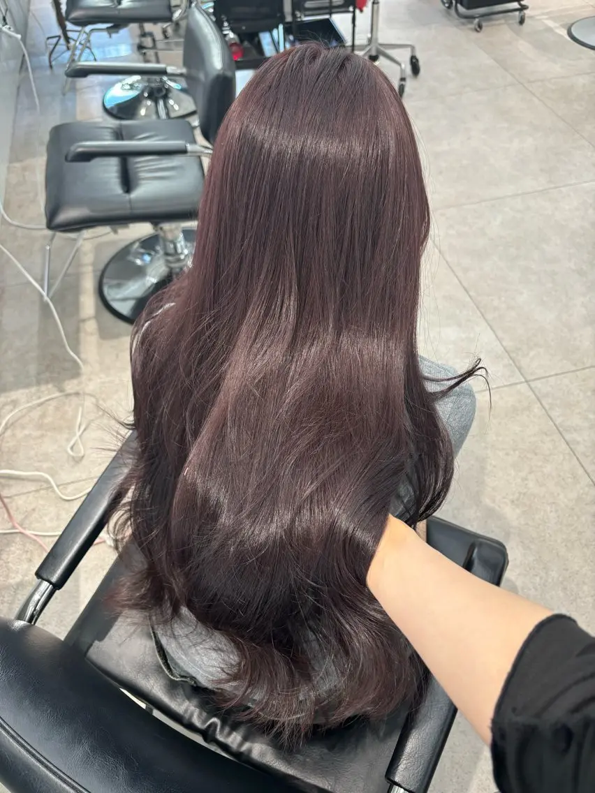 セミロング emi 韓国ワンホンヘアのヘアスタイル