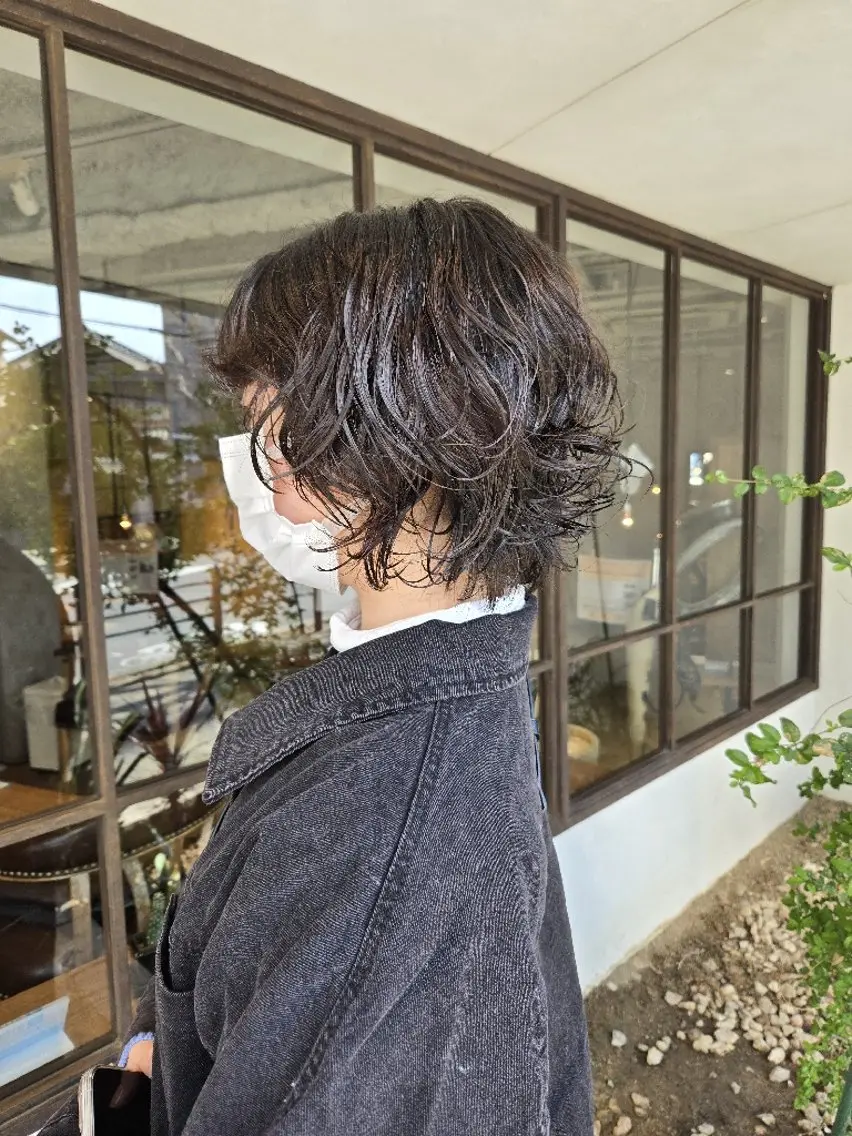 ショート パーマ カット パーマ 韓国好き🇰🇷 美容師MIKUのヘアスタイル