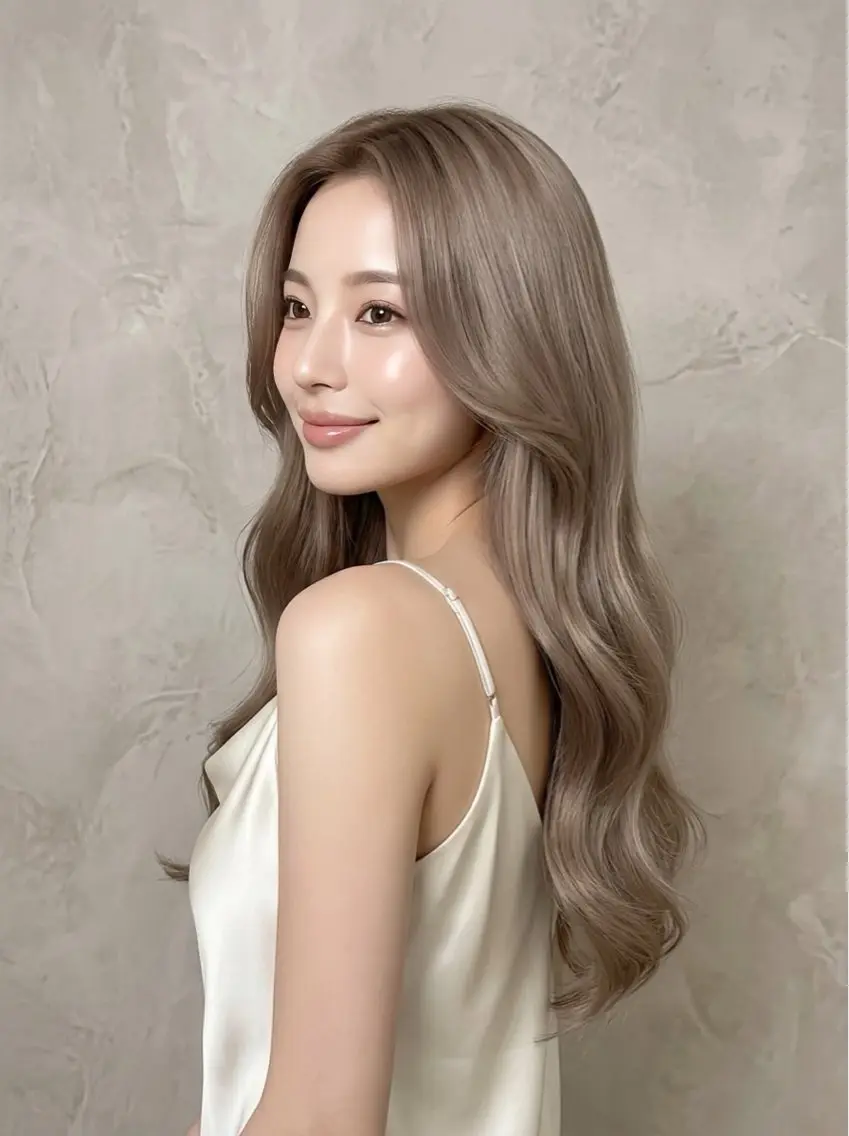 ロング ヘアカラー トリートメント リュウヤ🌙透明感 /艶髪🌙のヘアスタイル