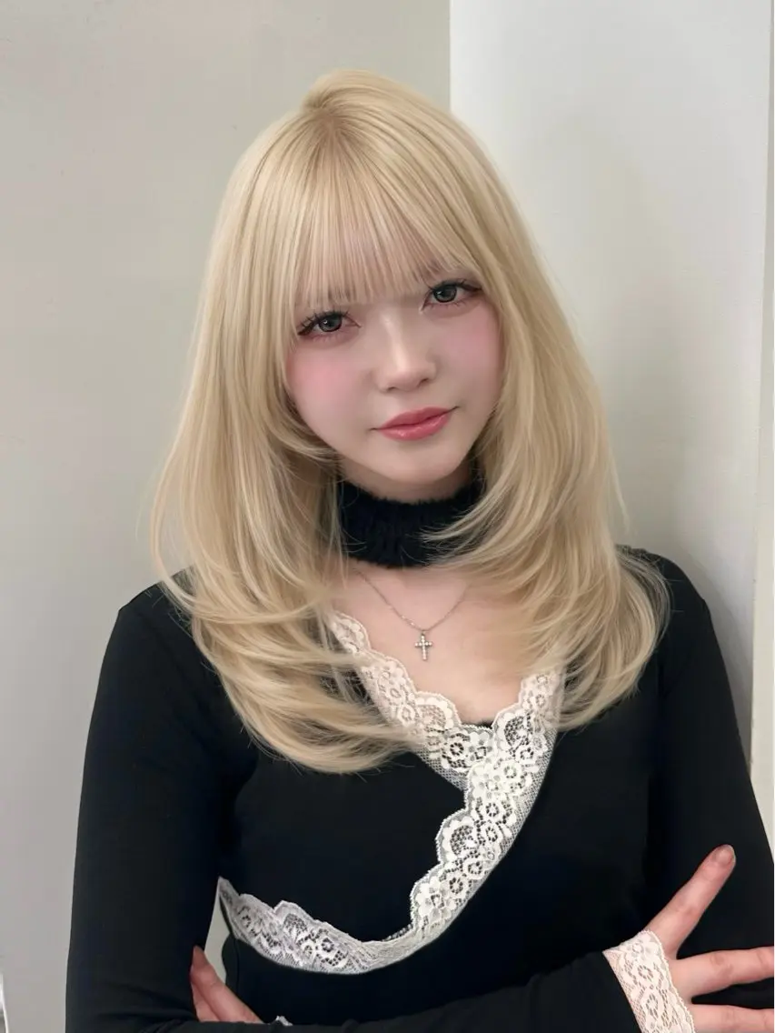 ロング カラー カット ヘアカラー ヘアセット 上品モテヘア🩶 karen🩶のヘアスタイル