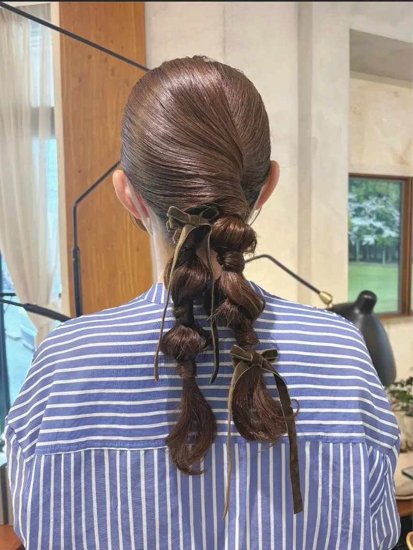 ヘアアレンジ ヘアセット 有岡 陽菜のヘアスタイル