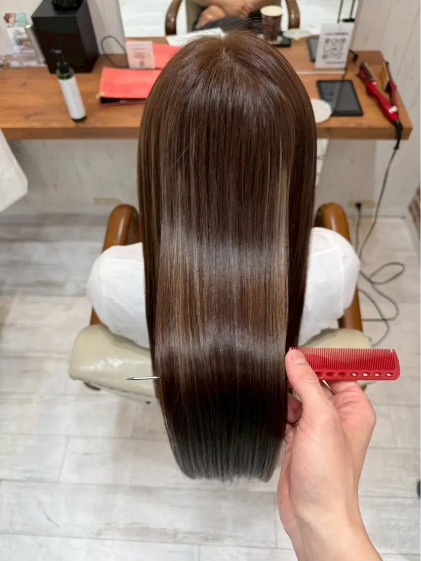 ロング カラー ブリーチ ケアブリーチ ダブルカラー ハイライトカラー イルミナカラー ヘアカラー 堀野 由樹也のヘアスタイル