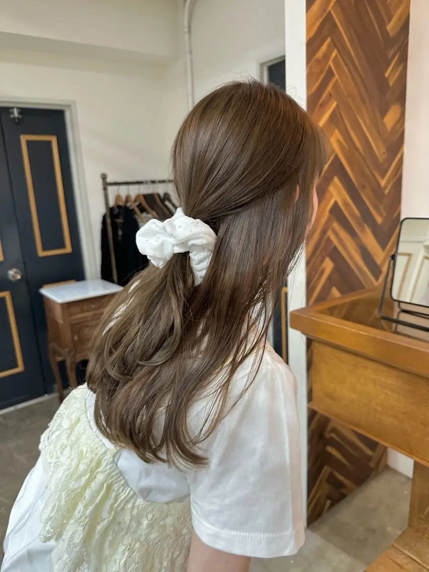 セミロング カット トリートメント NAGISA髪質改善 &透明感カラー🪞のヘアスタイル