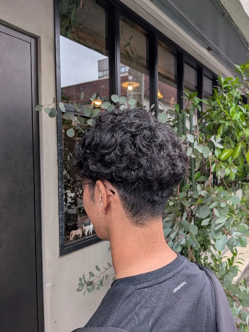 メンズ カット パーマ 大武 楓のヘアスタイル