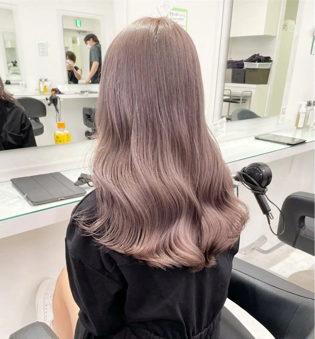 ロング カラー カット ヘアカラー トリートメント 🎀ブリーチなし/ レイヤーカット🎀のヘアスタイル