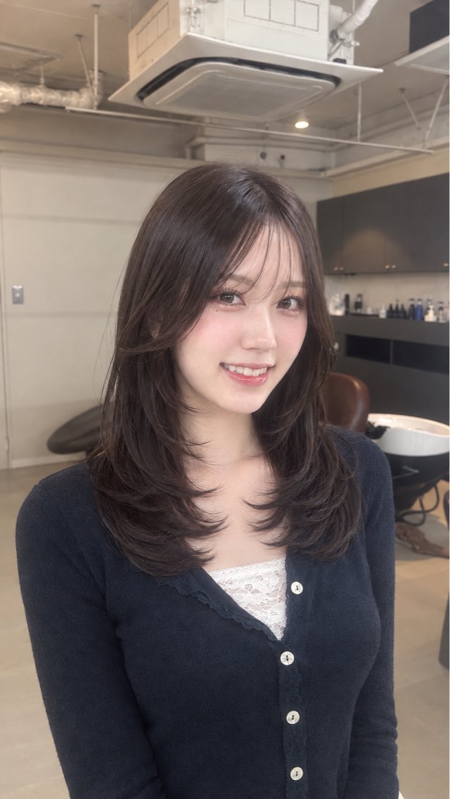 ロング カラー ヘアアレンジ カット ヘアカラー 🫧レイヤー／透明感 🫧Ryuseiのヘアスタイル
