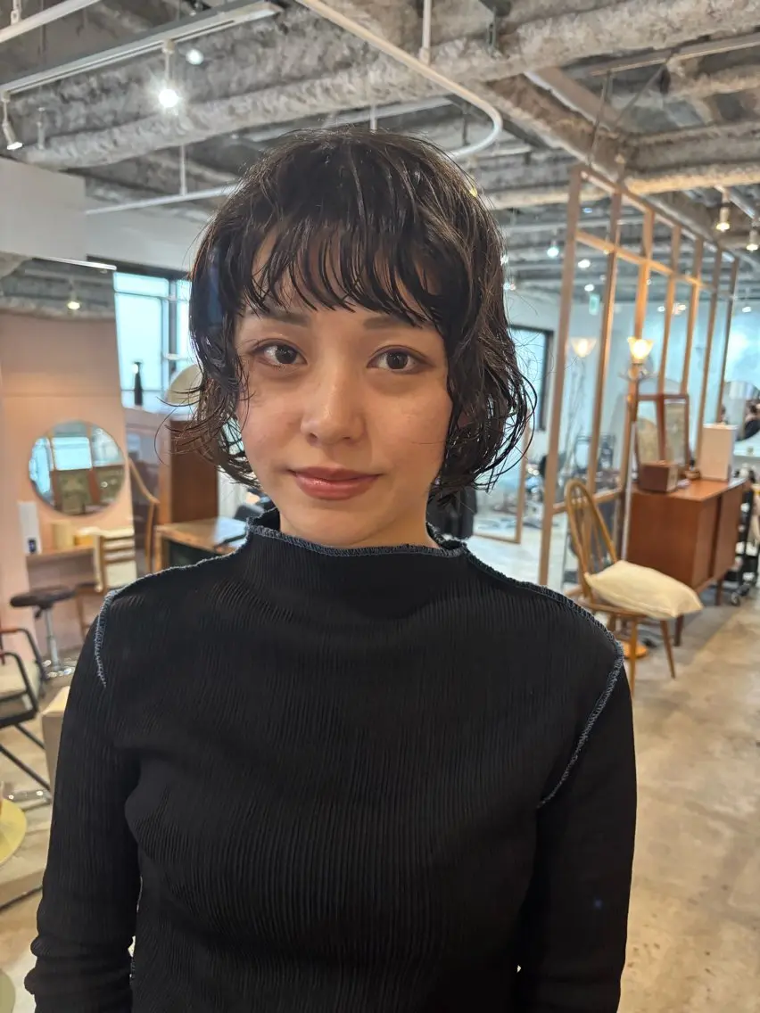 ショート パーマ カット パーマ Hayashi Shioriのヘアスタイル