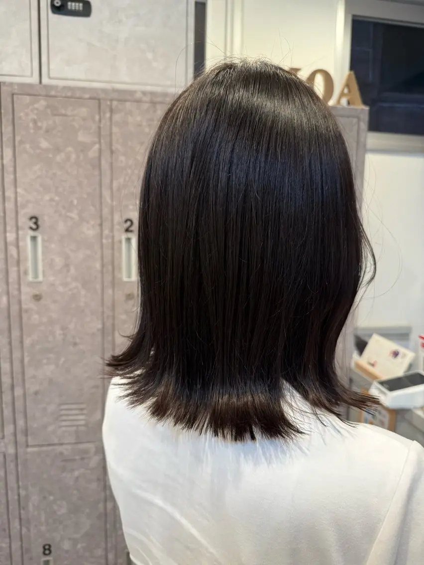ミディアム ハラダユウカ flower西明石店のヘアスタイル