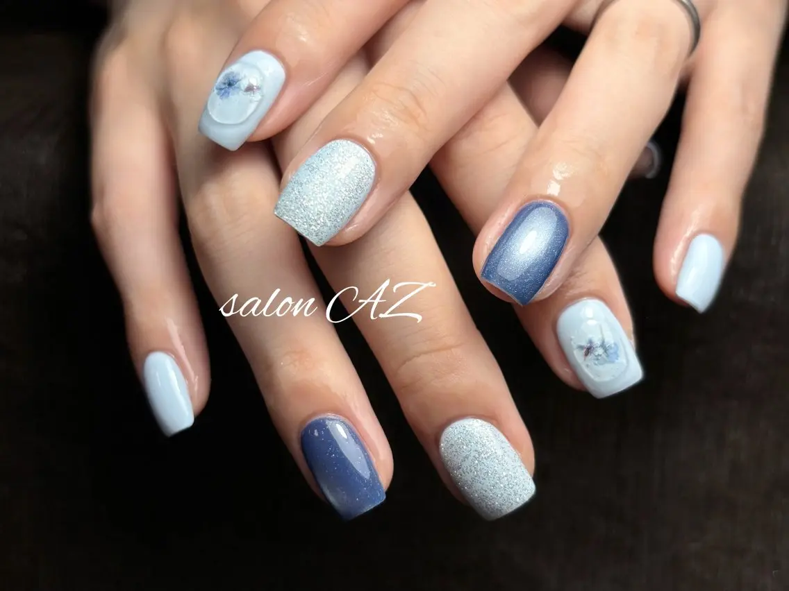 ネイル アートネイル 長さ出し フットネイル フレンチネイル ジェルネイル ハンドネイル salon AZのネイルデザイン
