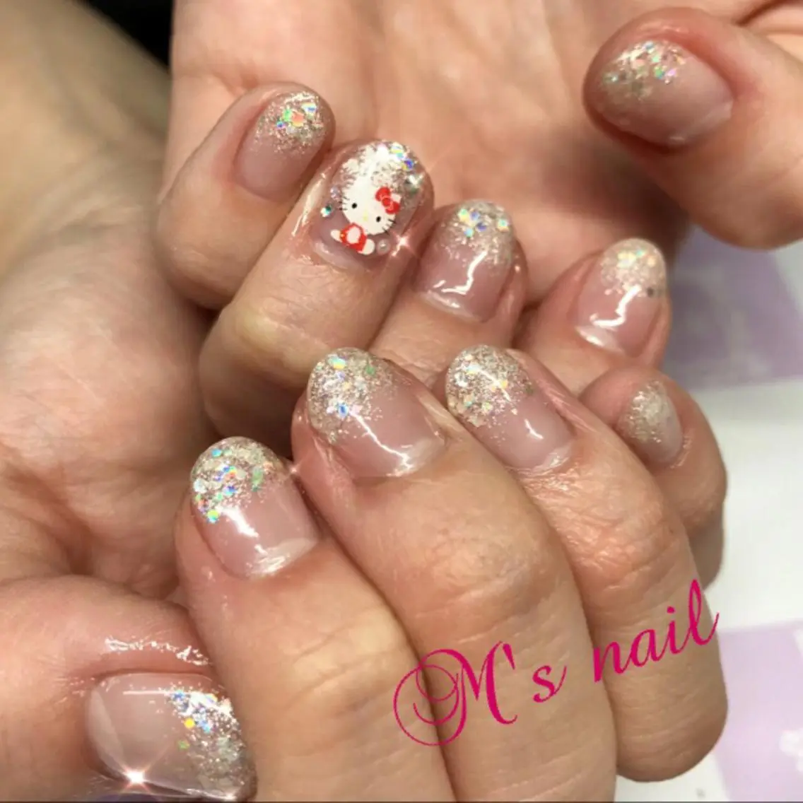 ネイル ラメ(グリッター) M's nail ..高幡不動のネイルデザイン