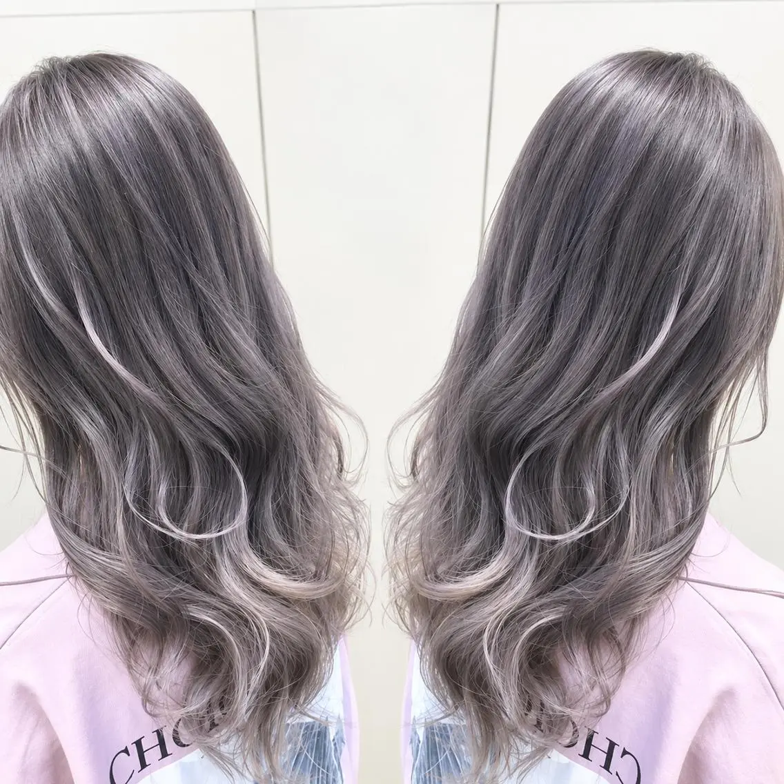 ロング カラー ヘアカラー トリートメント ブリーチカラー矢場町 ハイトーン 栄 平野のヘアスタイル