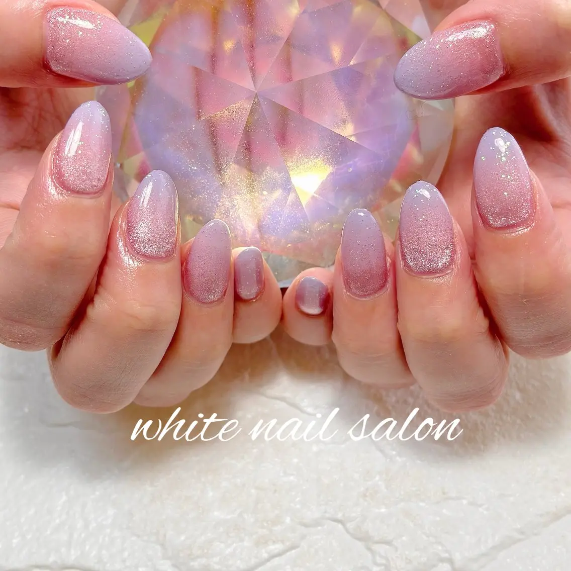 ネイル フットネイル ラメ(グリッター) 持ち込み ハンドネイル white nail salonのネイルデザイン