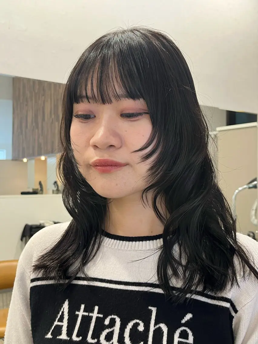 ロング 中田 舞桜のヘアスタイル