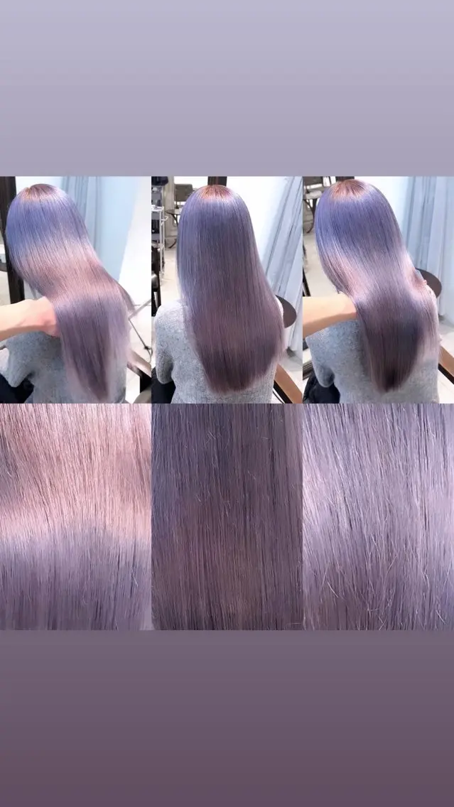 セミロング カラー パーマ ヘアアレンジ ヘアカラー トリートメント ブリーチカラー🤍 颯馬🐈‍⬛のヘアスタイル